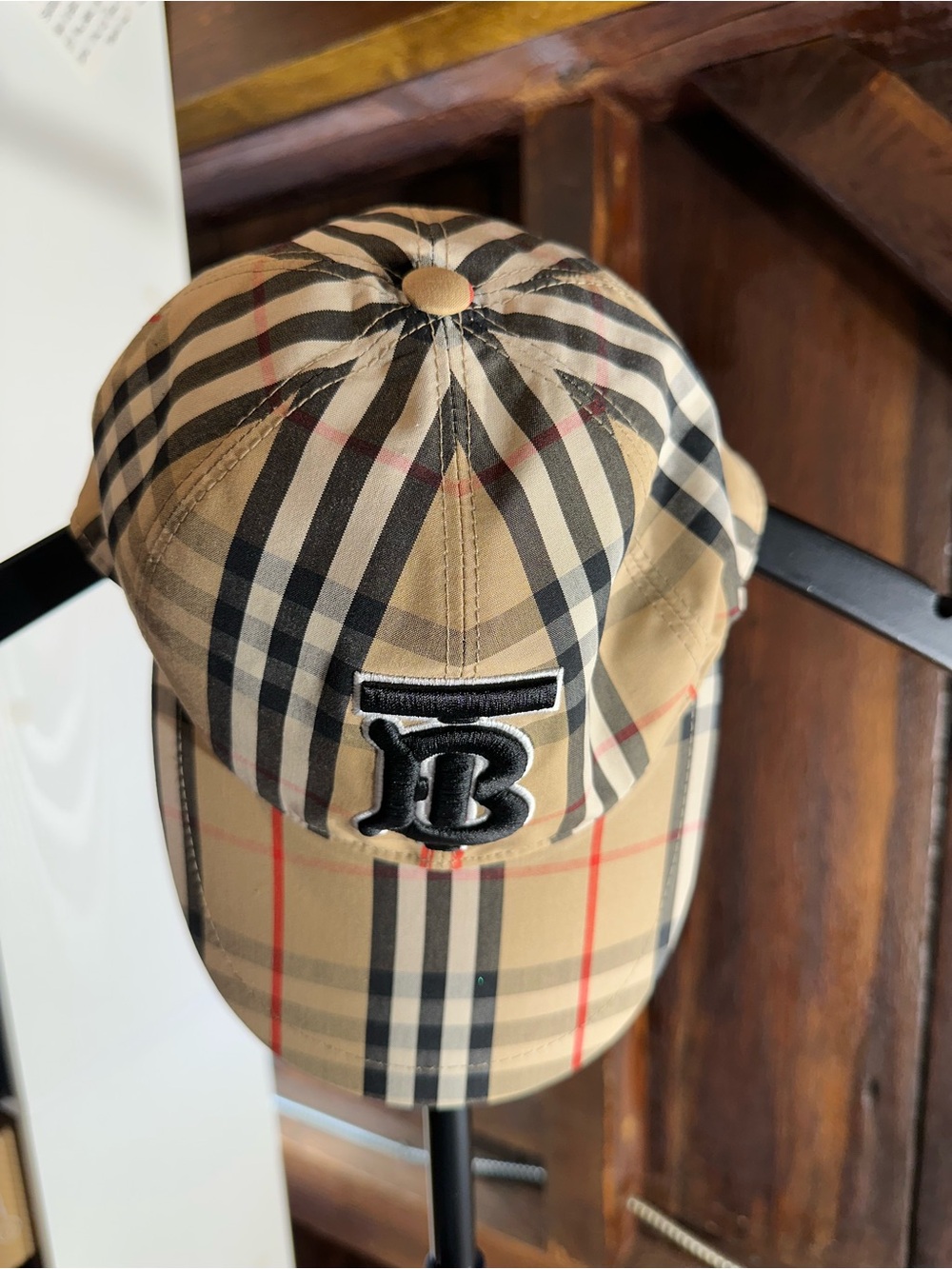 Burberry Nova Check Logo Baseball Cap